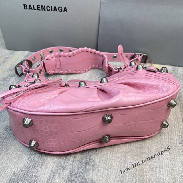 Balenciaga專櫃爆款Le Cagole半月牙腋下包 巴黎世家大號餃子包單肩包 fyj1330